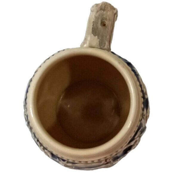 Vintage German Beer Stein Cream & Blue German Town Scenes - Picture 4 of 5